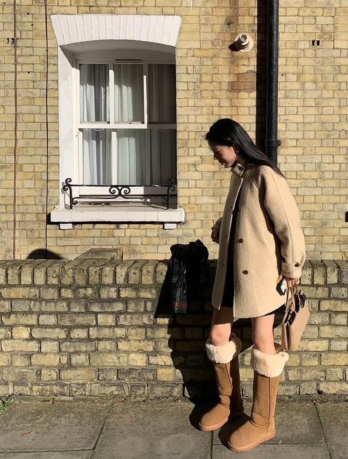 트렌디어패럴 울100핸드메이드코트 상품이미지8