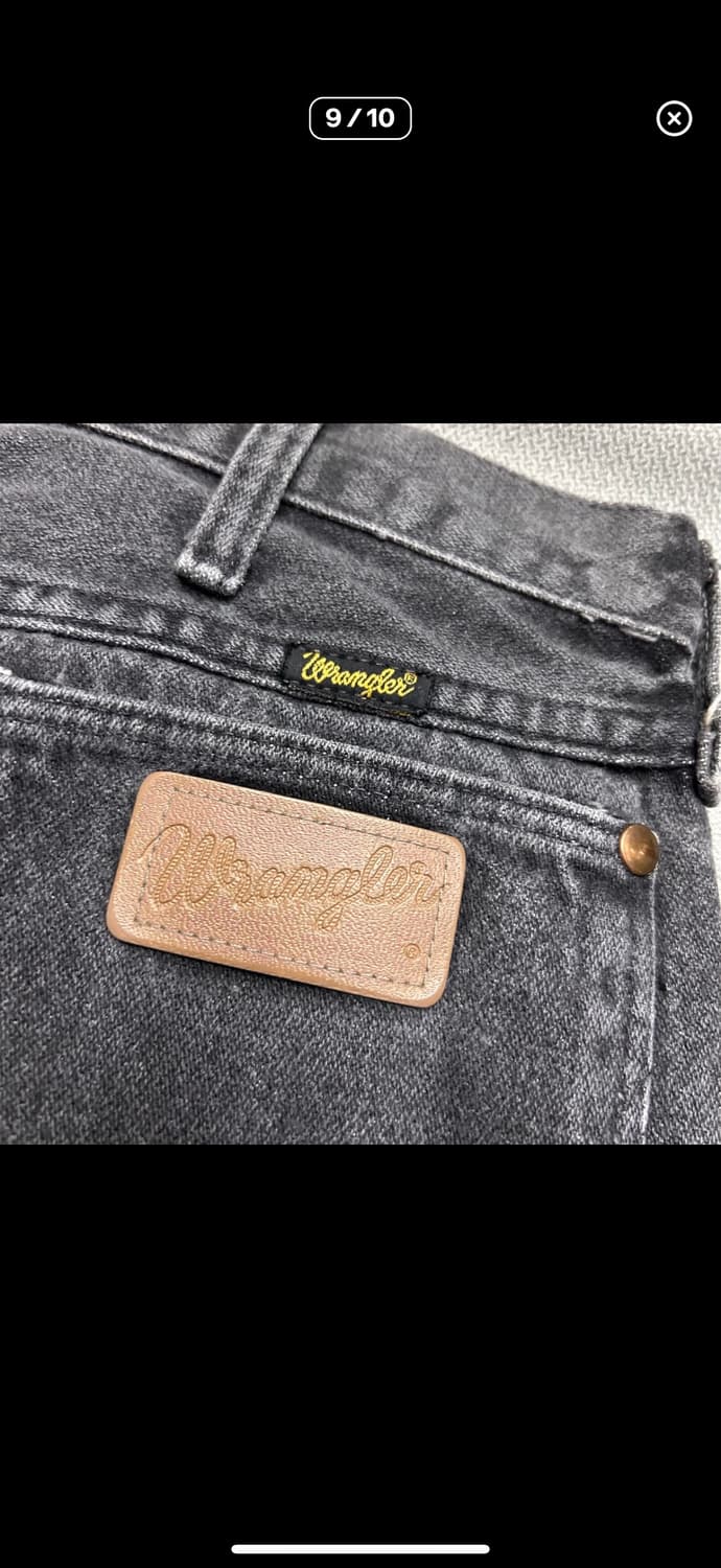 (Made in USA) Wrangler 워시드 블랙 진 상품이미지4
