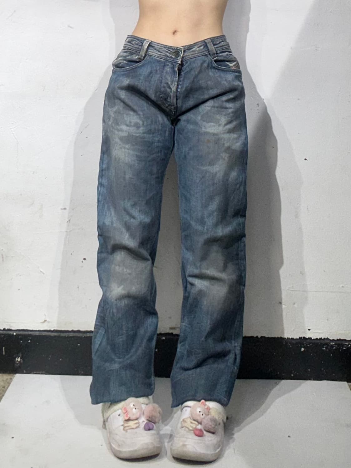 디젤 중청 슬래머 워싱 웨스턴 데님 청바지  상품이미지2