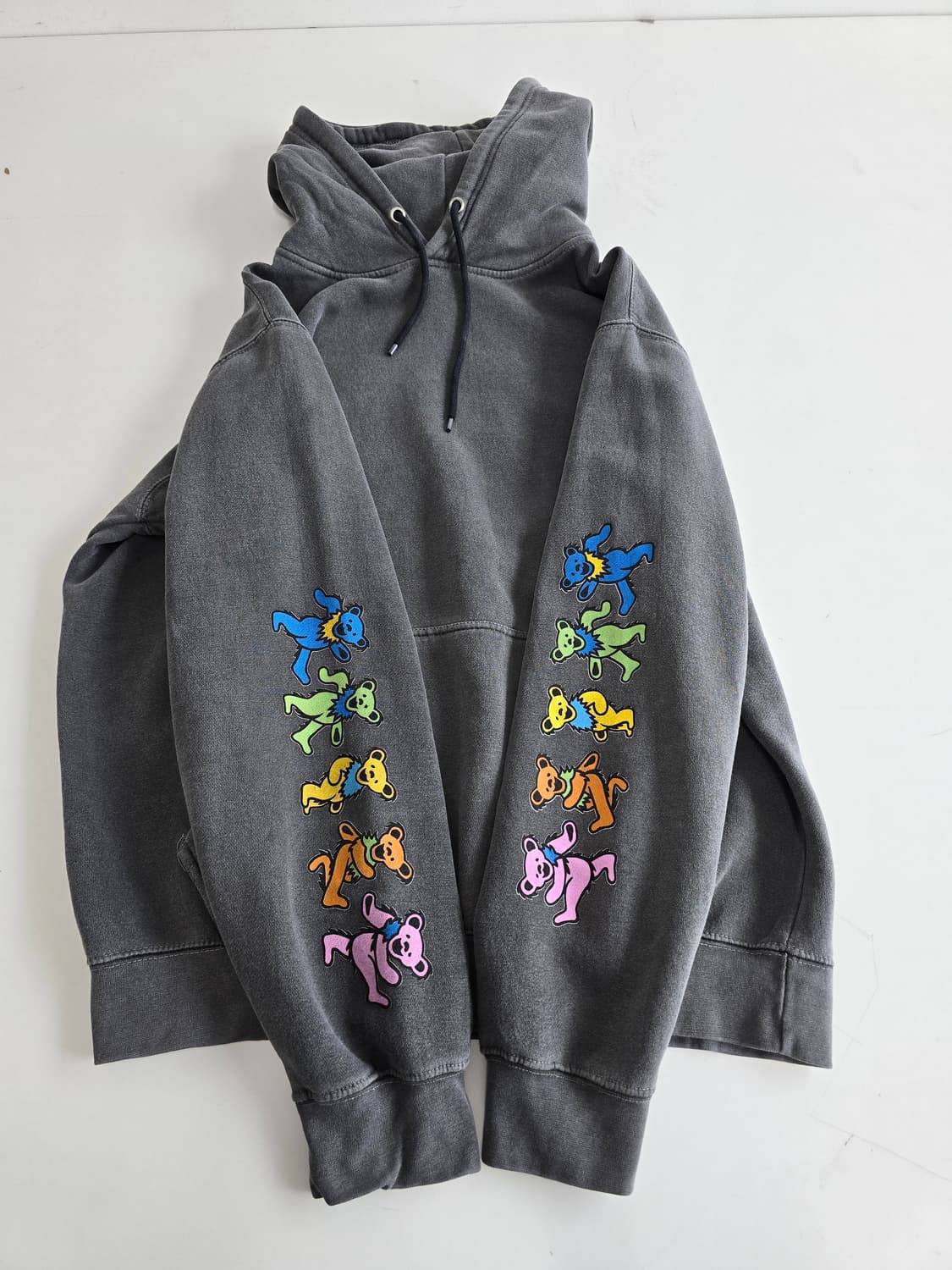 리플 Grateful Dead Dancing Bear 댄싱 베어 후드 L 상품이미지3