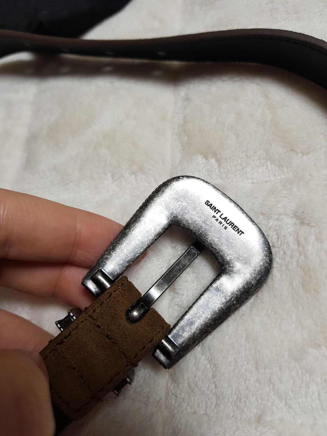 생로랑 스웨이드 웨스턴 벨트 상품이미지4