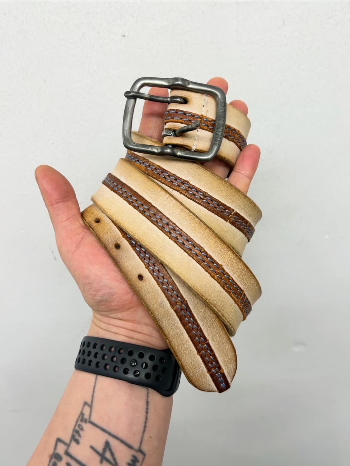 빈티지 아르마니 레더 벨트 상품이미지2