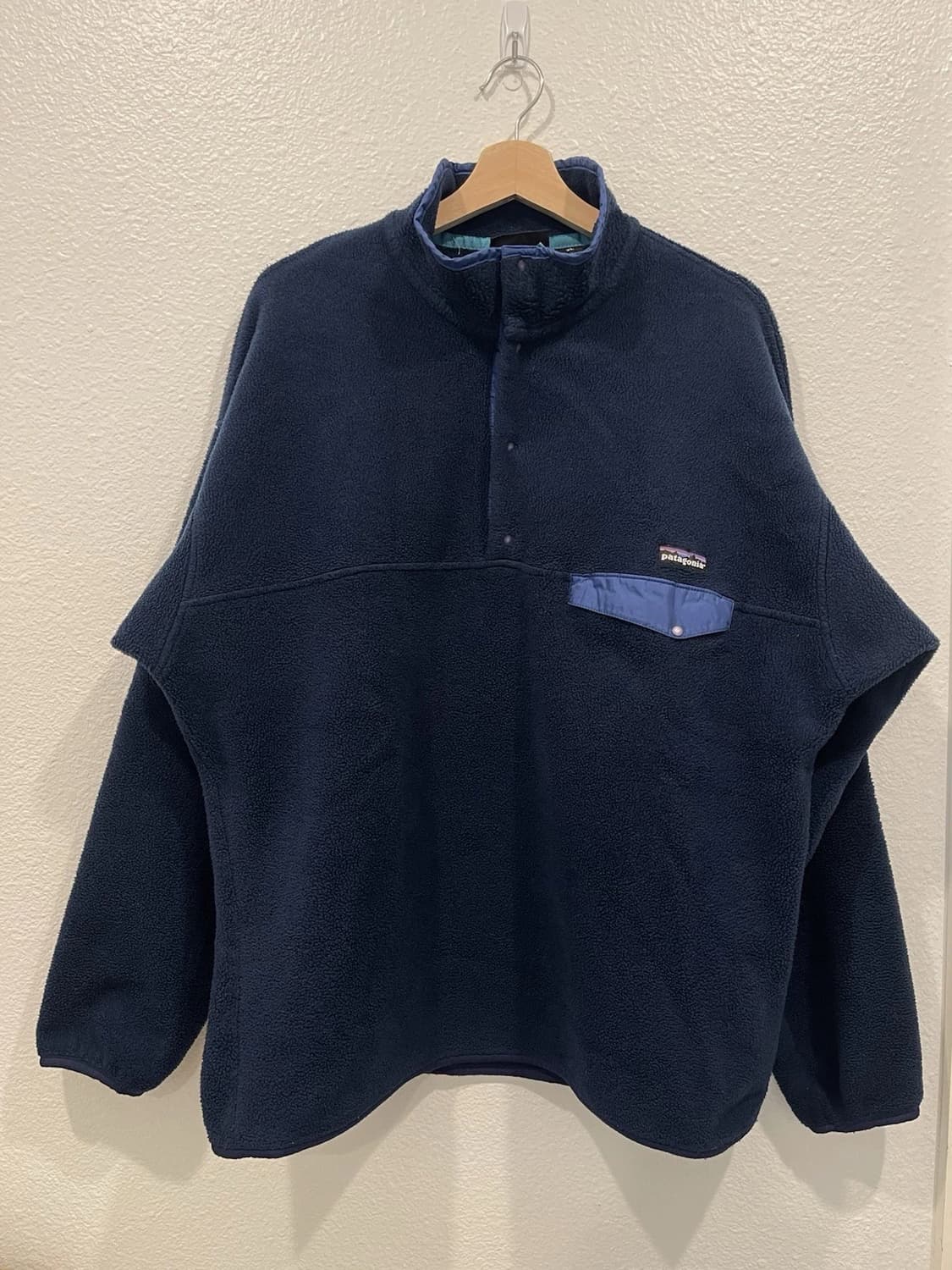 90s USA 파타고니아 신칠라 스냅-T 네이비/블루 상품이미지1
