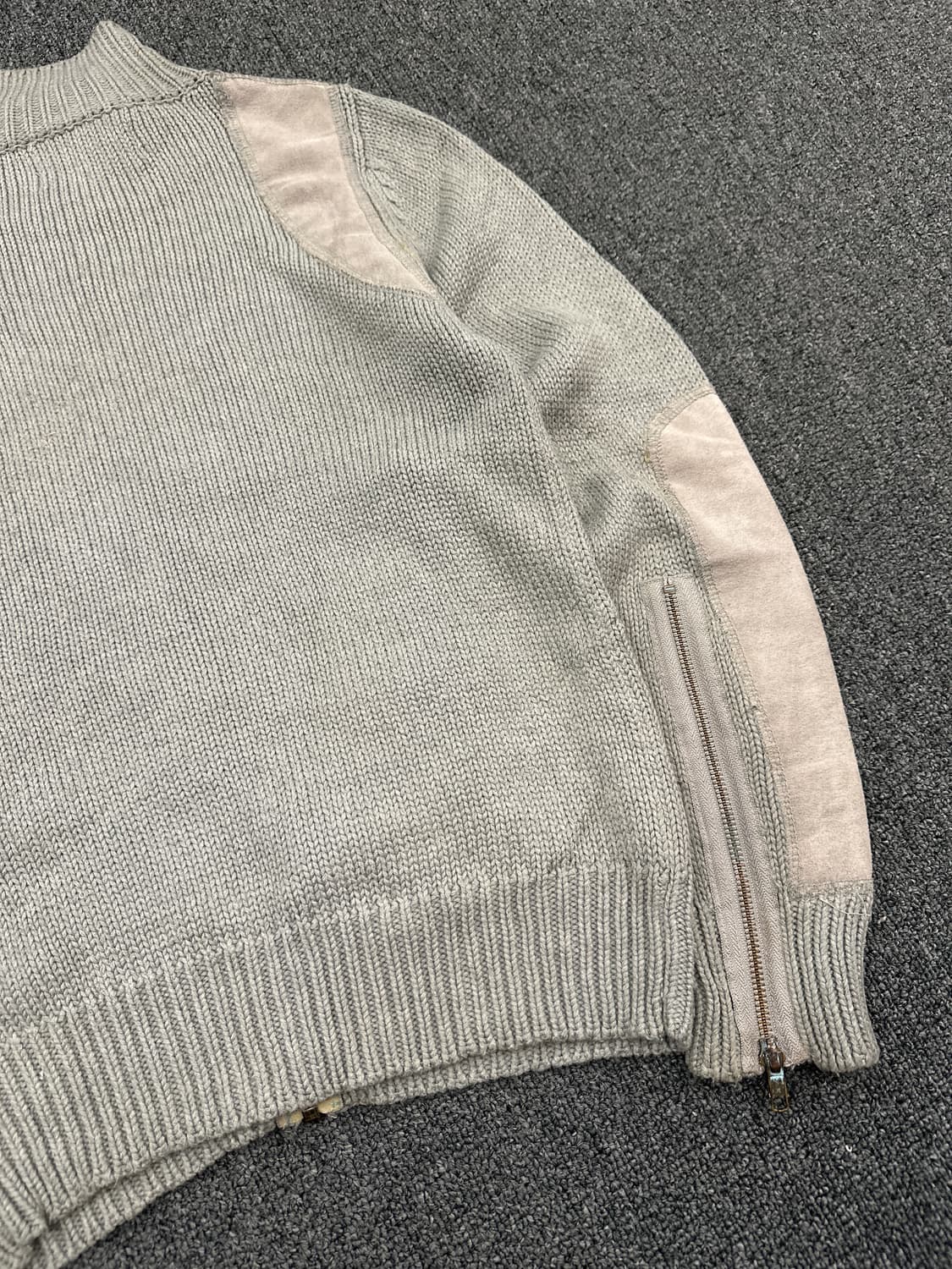 L) 재패니즈 빈티지 그레이 니트 집업 상품이미지10