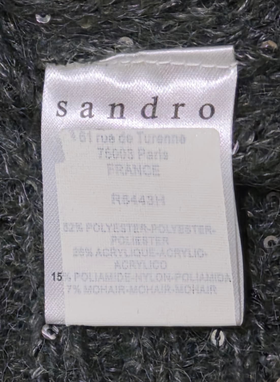 SANDRO SEQUIN GLITTER LOOSE-FIT KNIT
TEE 상품이미지4