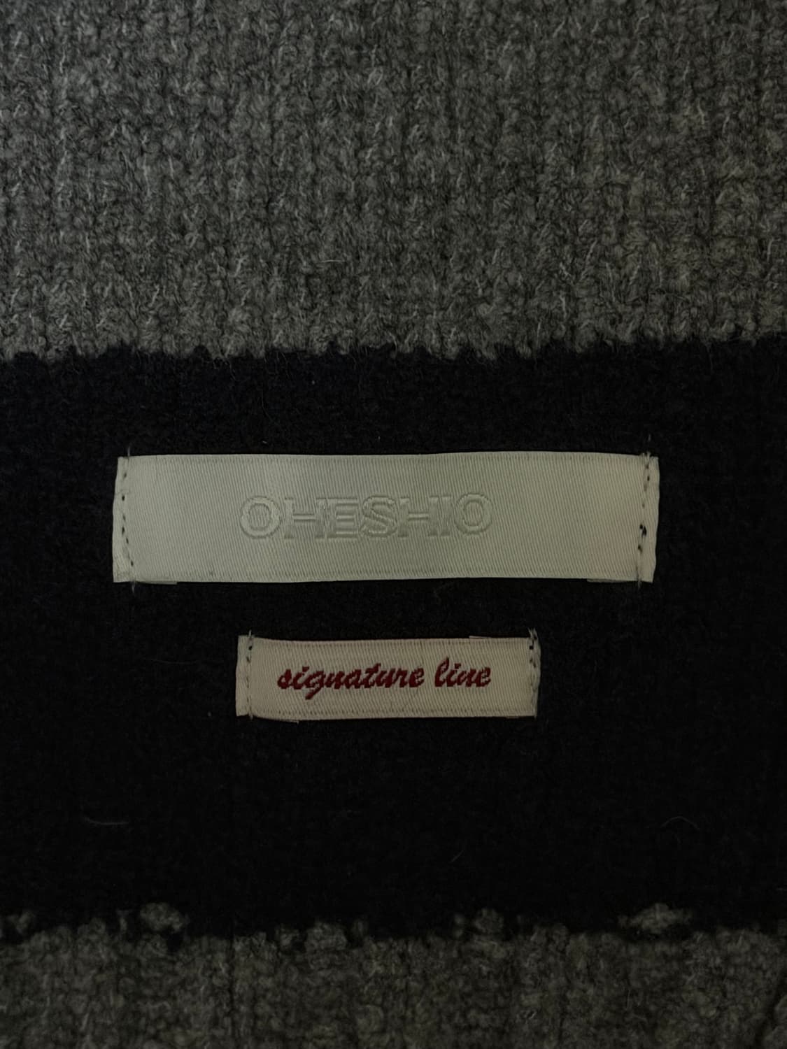 오헤시오 목도리 블랙 상품이미지2