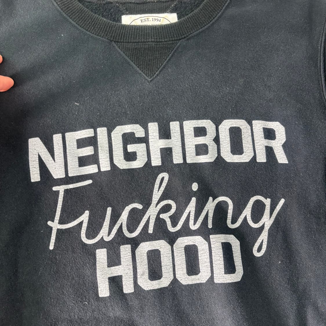 95 네이버후드 프린팅 빅로고 맨투맨  상품이미지3