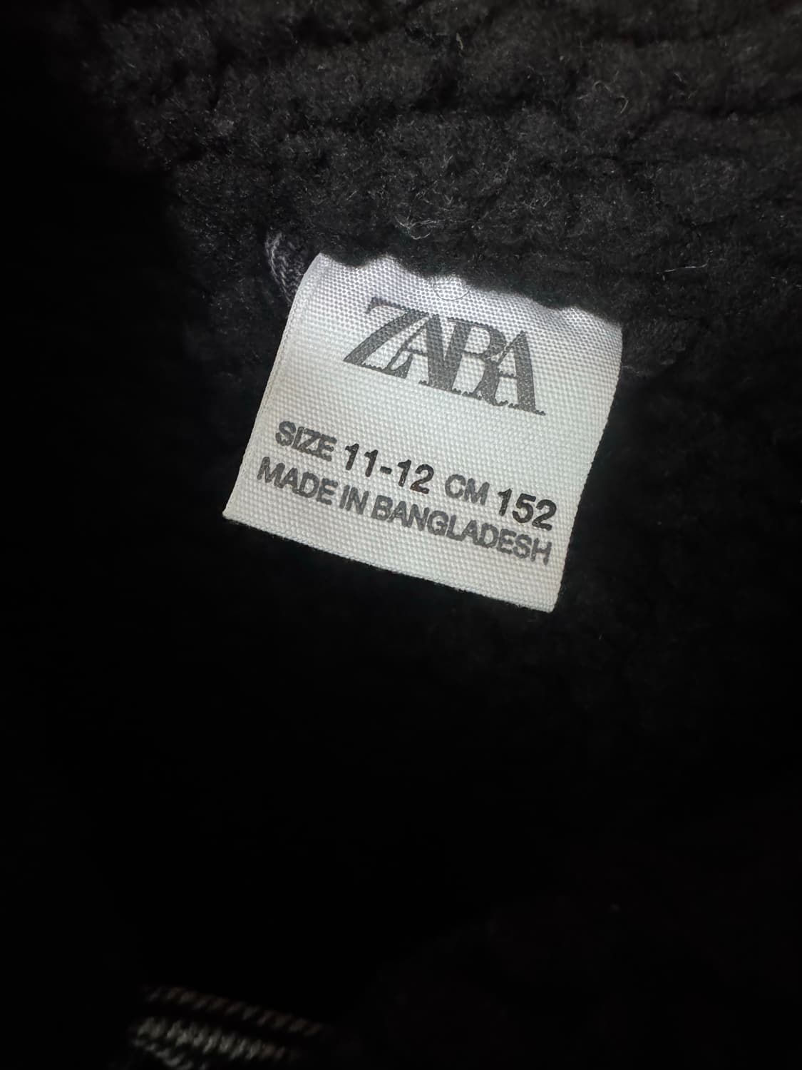 자라 양털 플리스 흑청 자켓 쉐르파 셰르파 상품이미지2