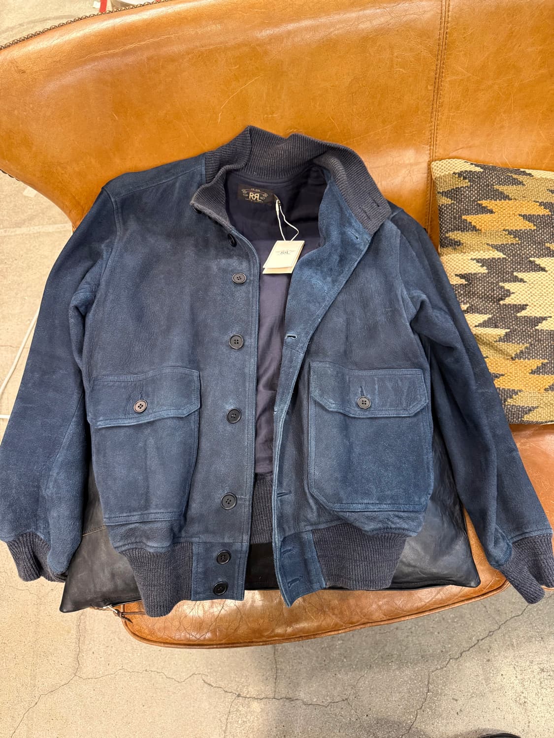 더블알엘 RRL A-1 인디고 스웨이드 자켓 [ 명작 ] 상품이미지1