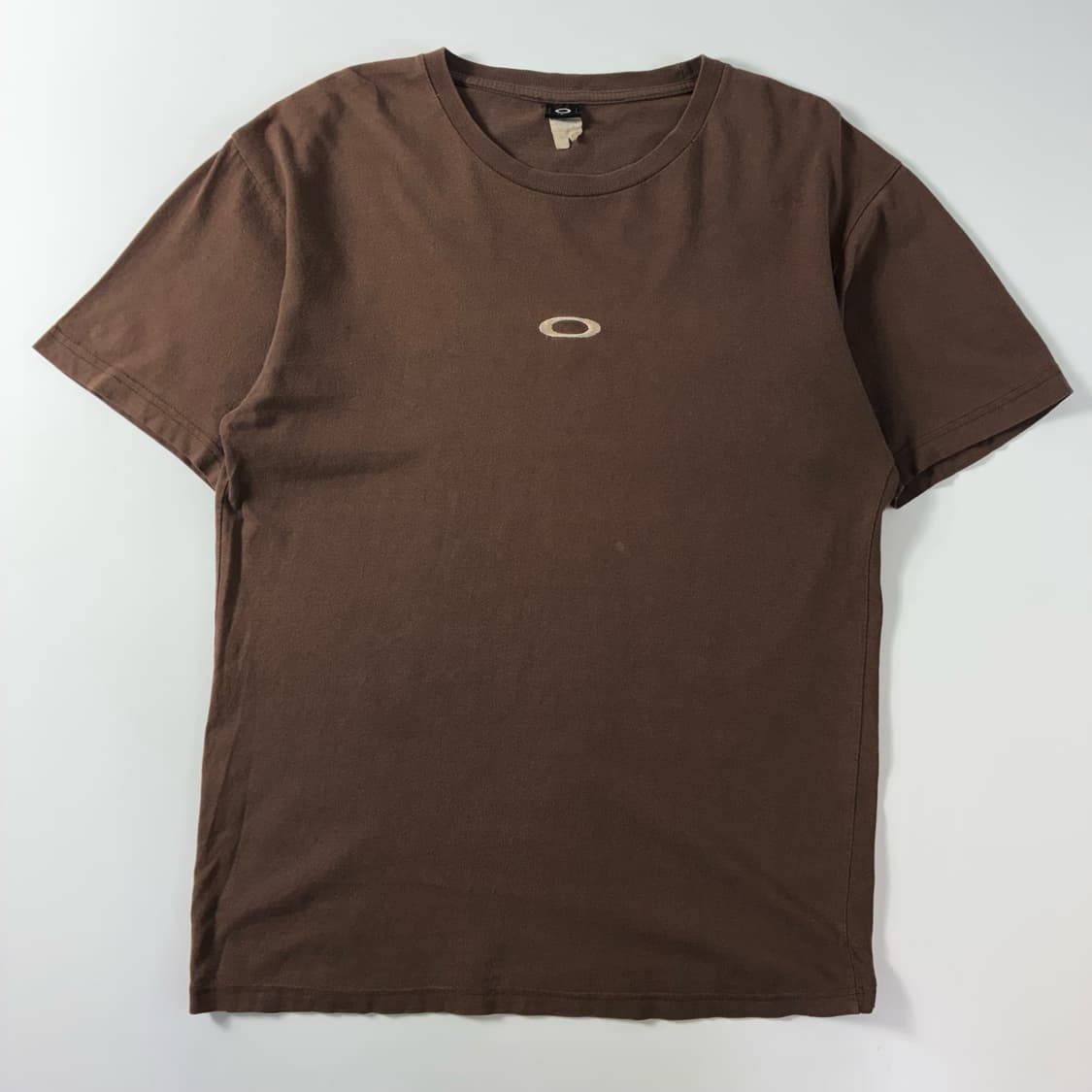 Oakely  오클리 90,s 코튼 아카이브 써클 브라운 반팔 티셔츠   상품이미지1