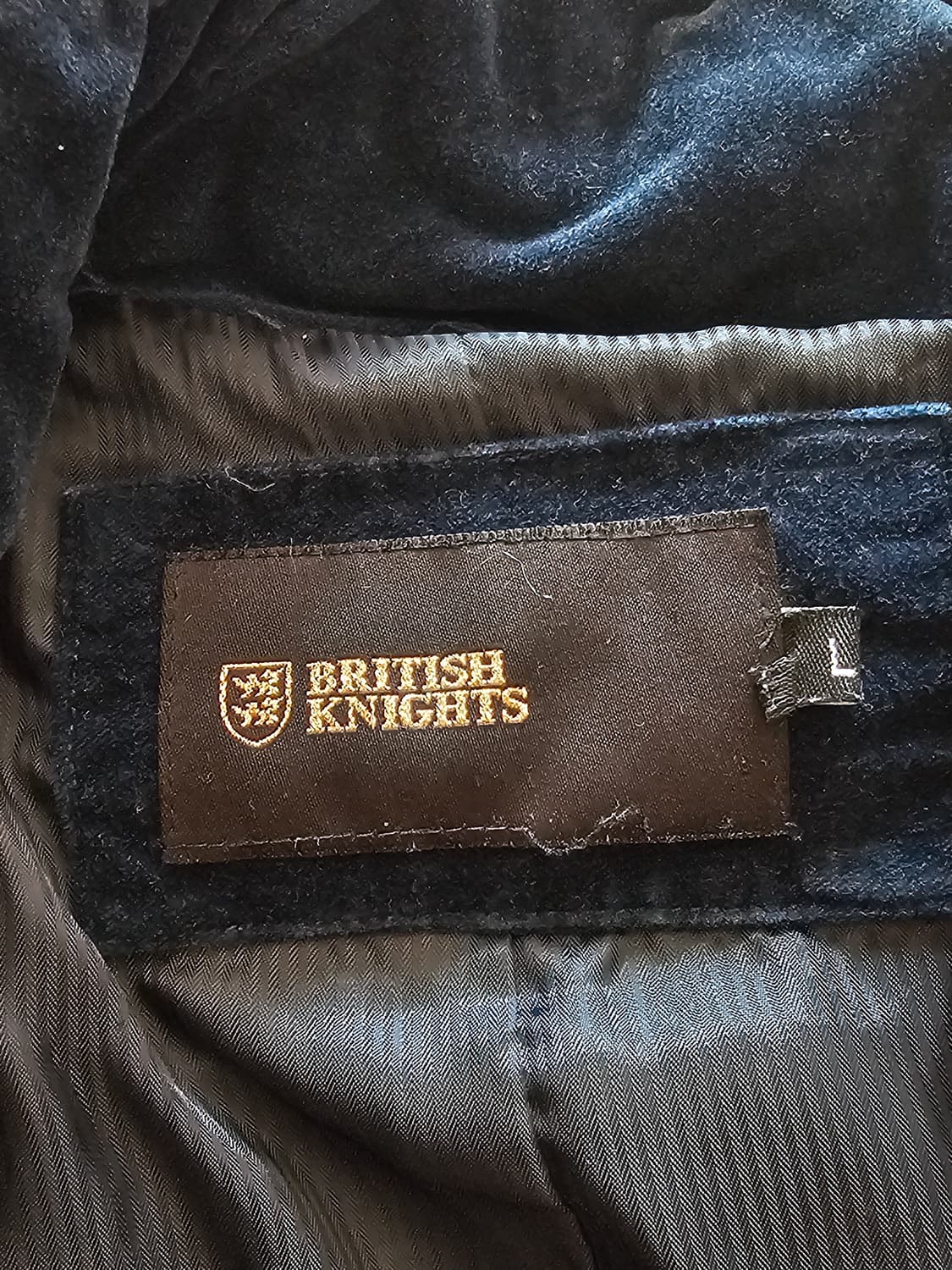 [BRITISH KNIGHTS 멋스러운 네이비 벨벳 코듀로이 사파리 자켓 상품이미지4