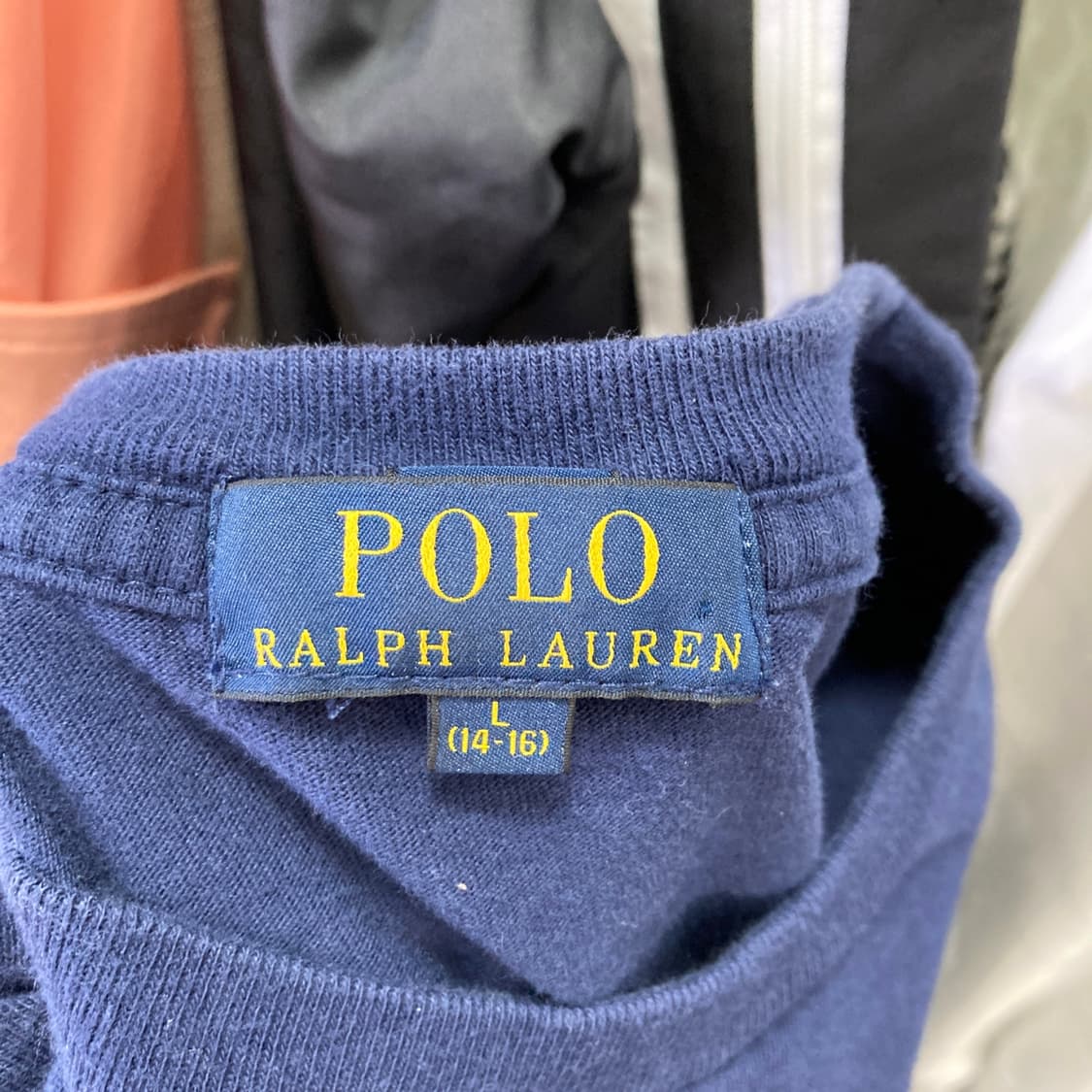 폴로랄프로렌 주니어반팔 네이비 L  상품이미지4