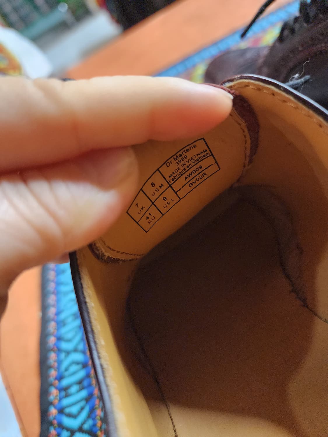 닥터마틴 3989 버건디 윙팁 상품이미지5