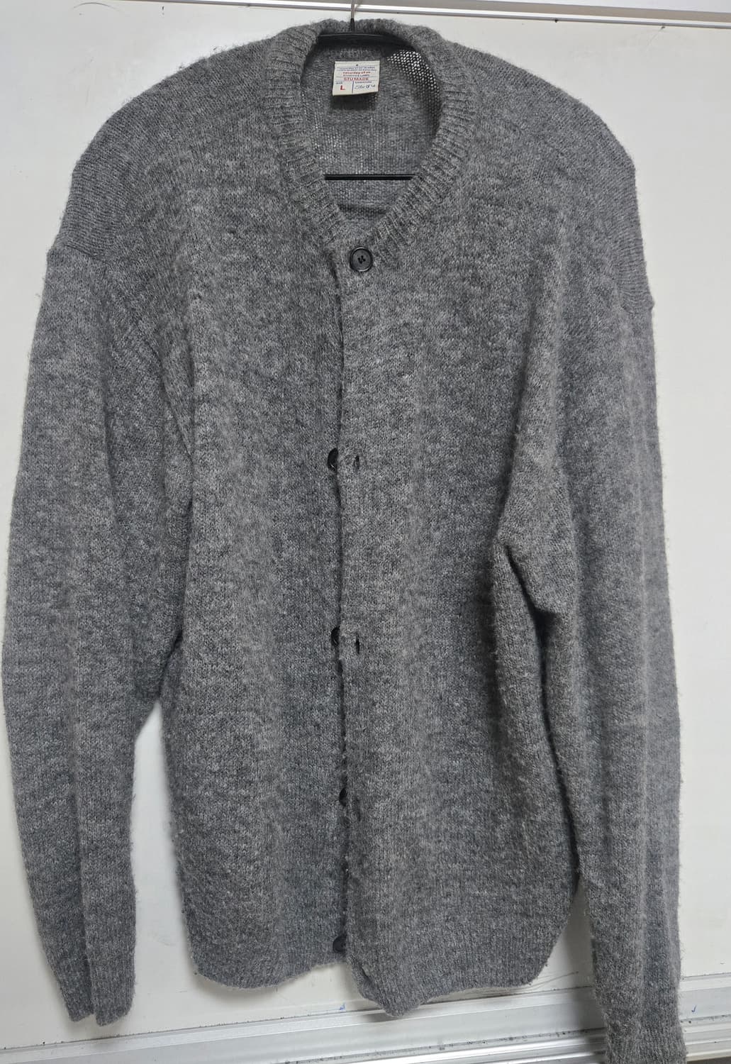 STU 라운드넥 가디건 라이트 그레이 (grey) L 상품이미지2