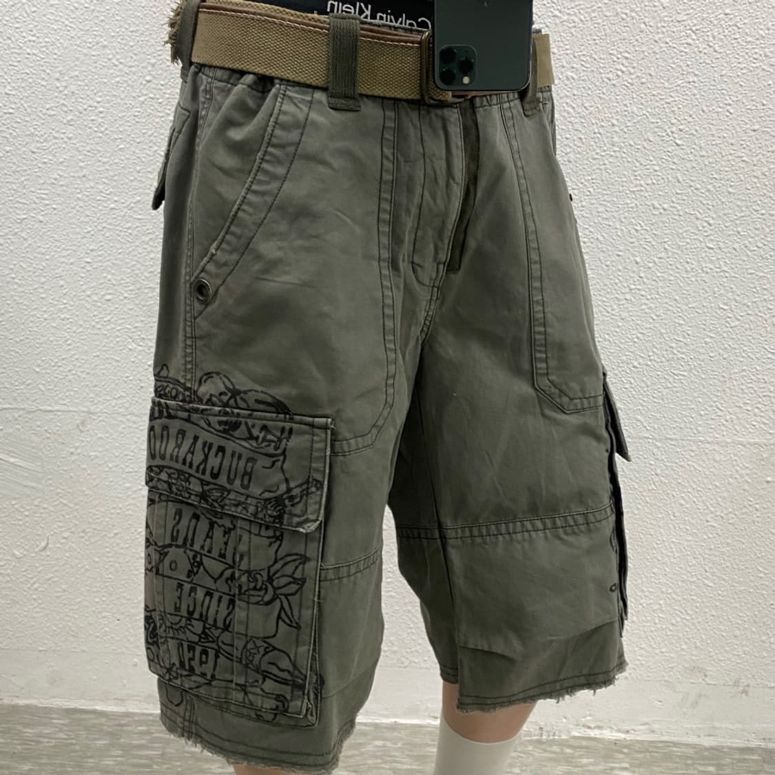 버커루 90's 프린팅 카키 카고팬츠 30 상품이미지1