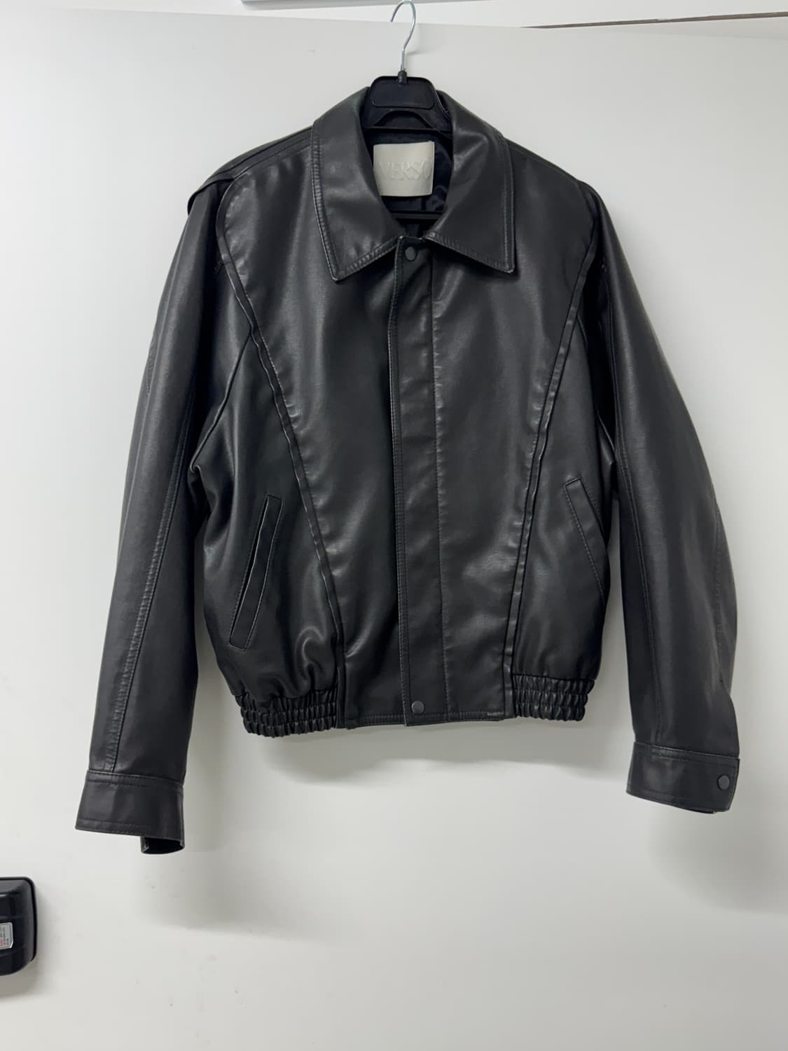 베르소 Verso 블랙 가죽 재킷(새제품) 상품이미지1