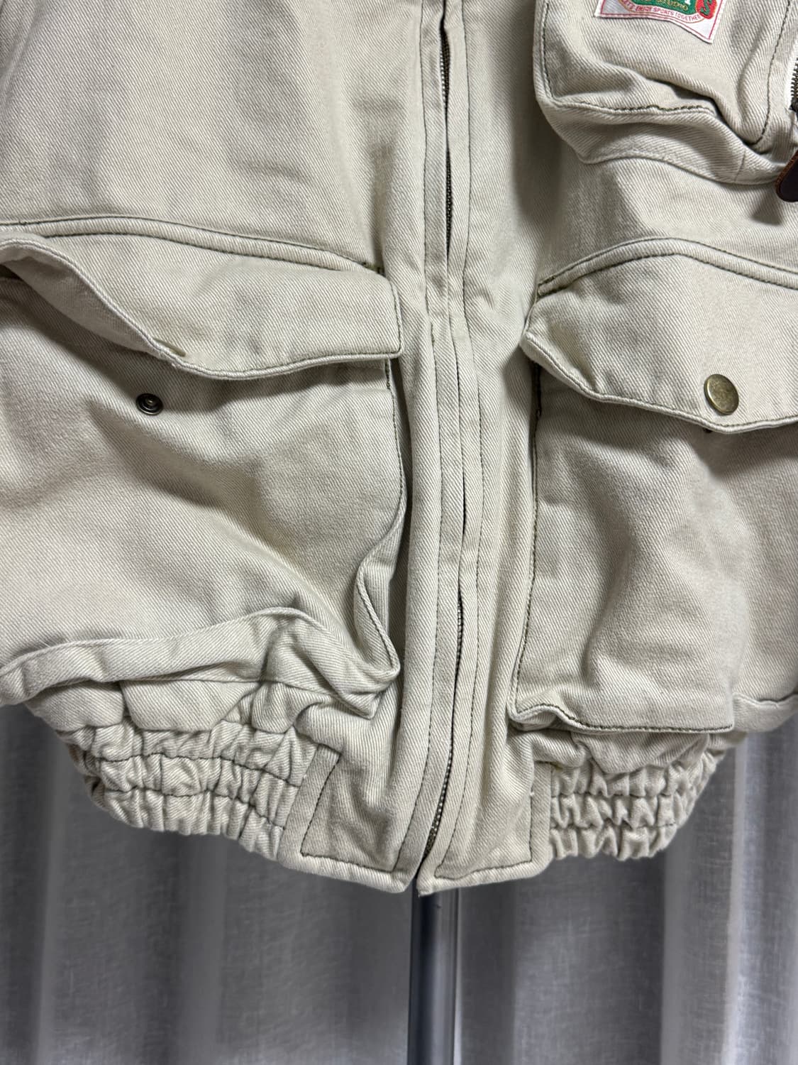 베이지 봄버 자켓  상품이미지4