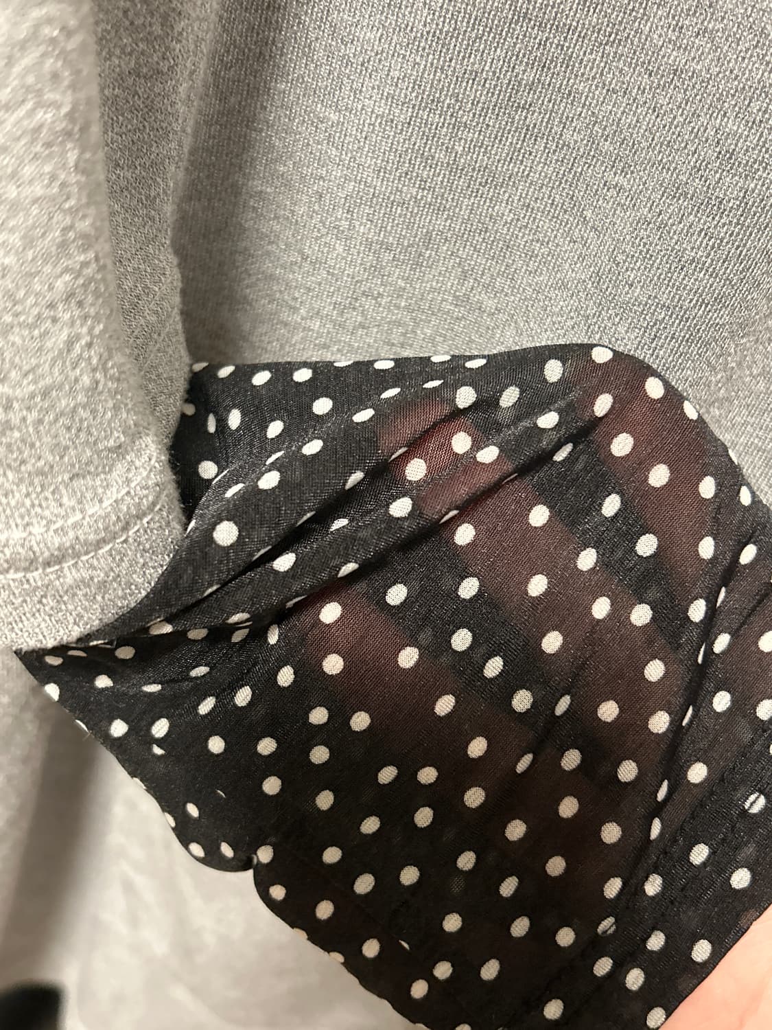 아오이유우깔 땡땡이 도트 모리걸 일본빈티지 롱슬리브 상품이미지2