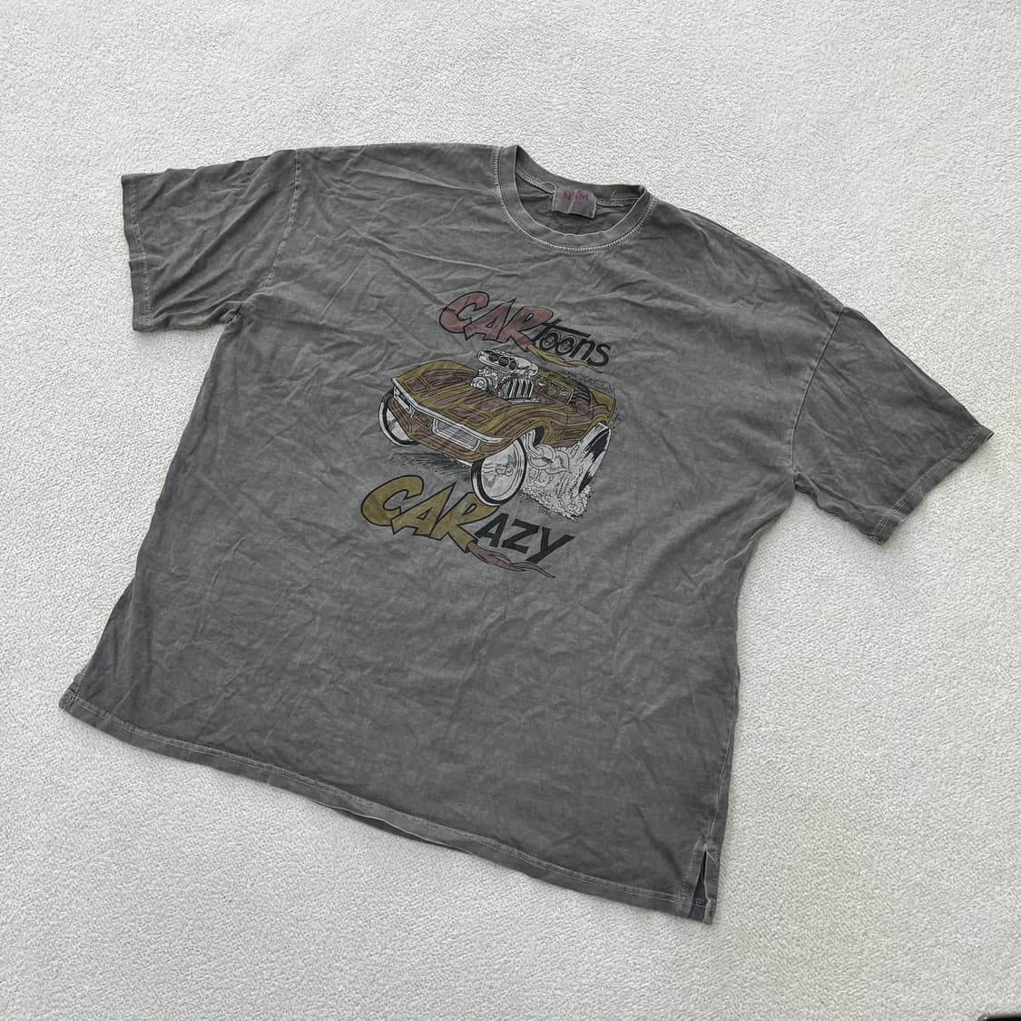 실측확인 빈티지 프린팅 반팔티 0414M 상품이미지1