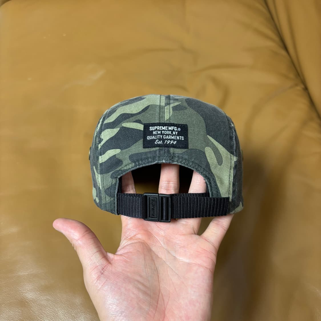 Supreme 슈프림 23ss 밀리터리 워시드 카모 올리브 캠프캡 모자 상품이미지8