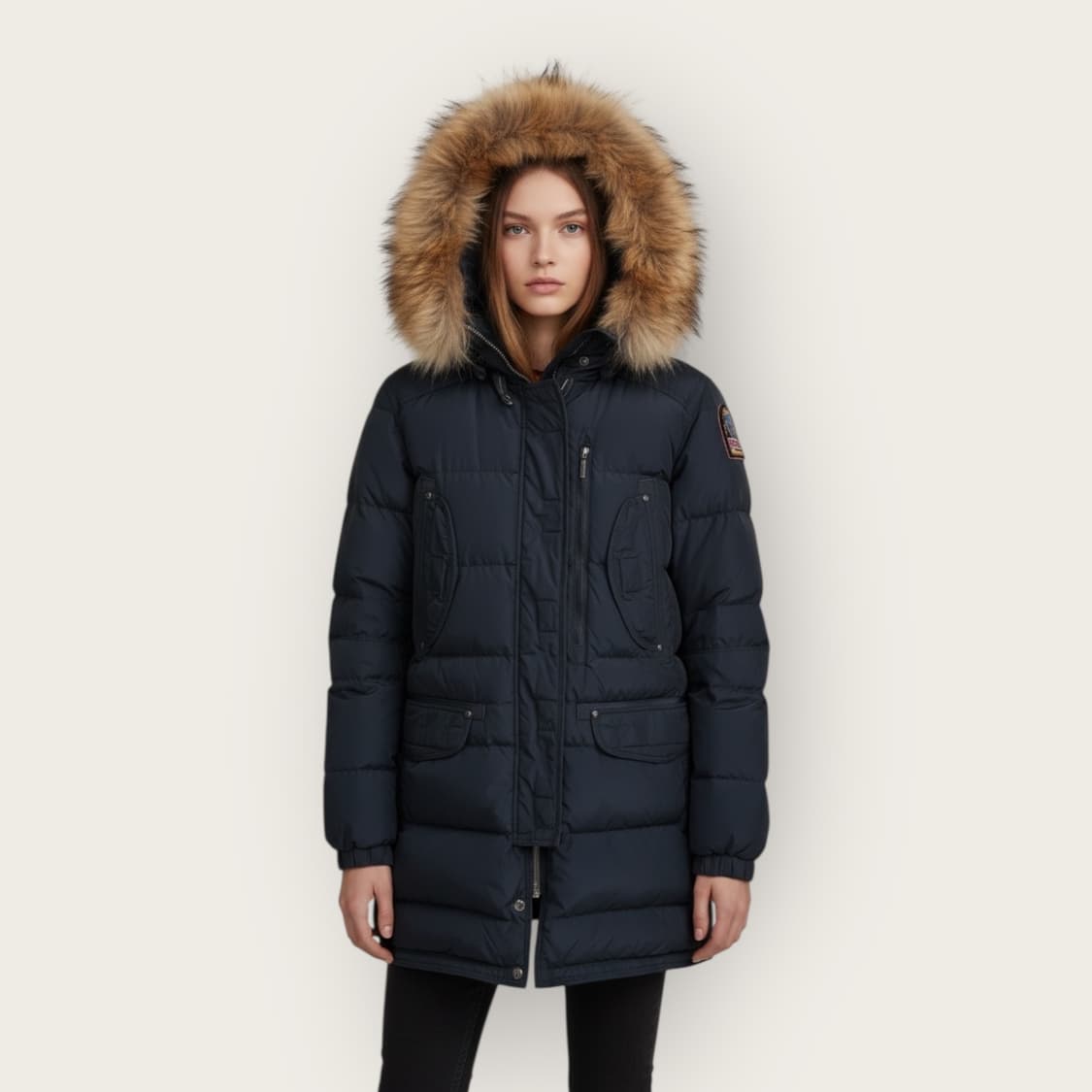 S/ 파라점퍼스 리얼퍼 트리밍 다운 패딩 상품이미지1