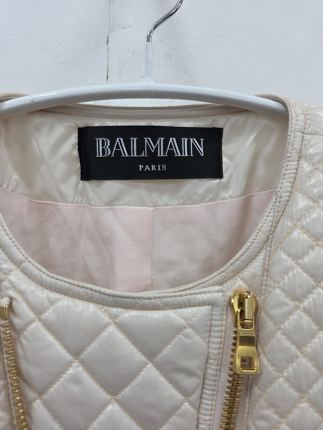 36 발망 아이보리 여성  라이더  퀼팅 자켓 상품이미지3