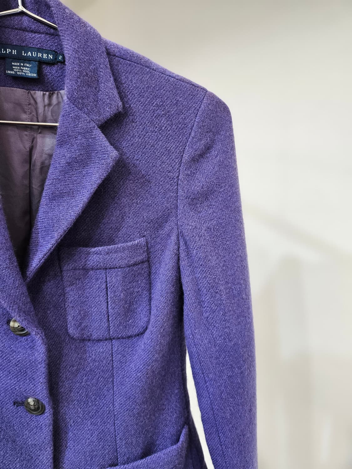 랄프로렌 퍼플 울 블레이저 자켓 상품이미지4
