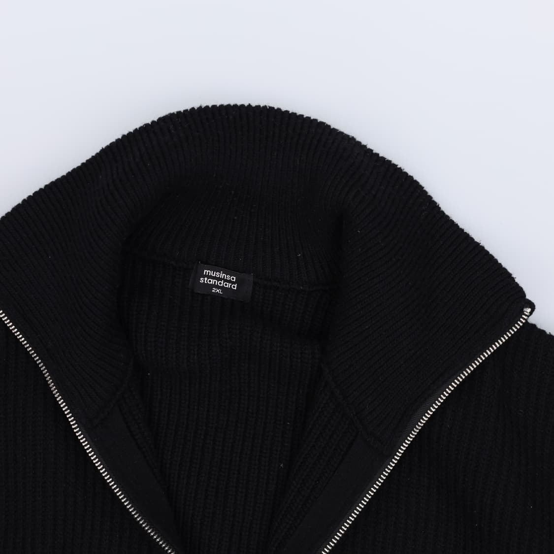 [2XL] 신형 무신사스탠다드 투웨이 울 니트집업 0106H1 상품이미지3