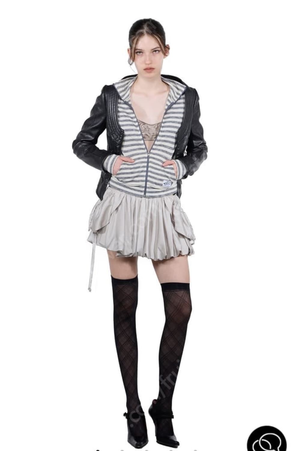 스컬프터 벌룬 카고 스커트 웜그레이 상품이미지2