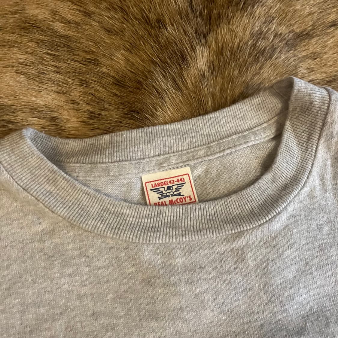 리얼맥코이 플라잉 타이거즈 하프셔츠 L(42-44) 상품이미지2