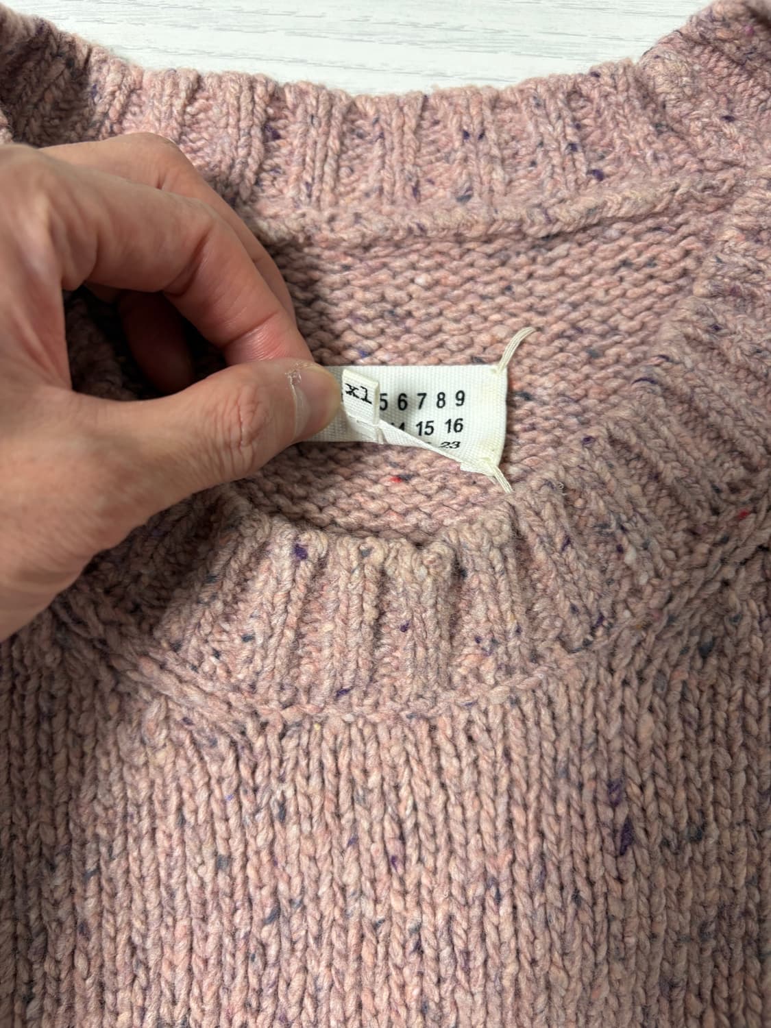 마르지엘라 핑크 니트 XL 상품이미지3