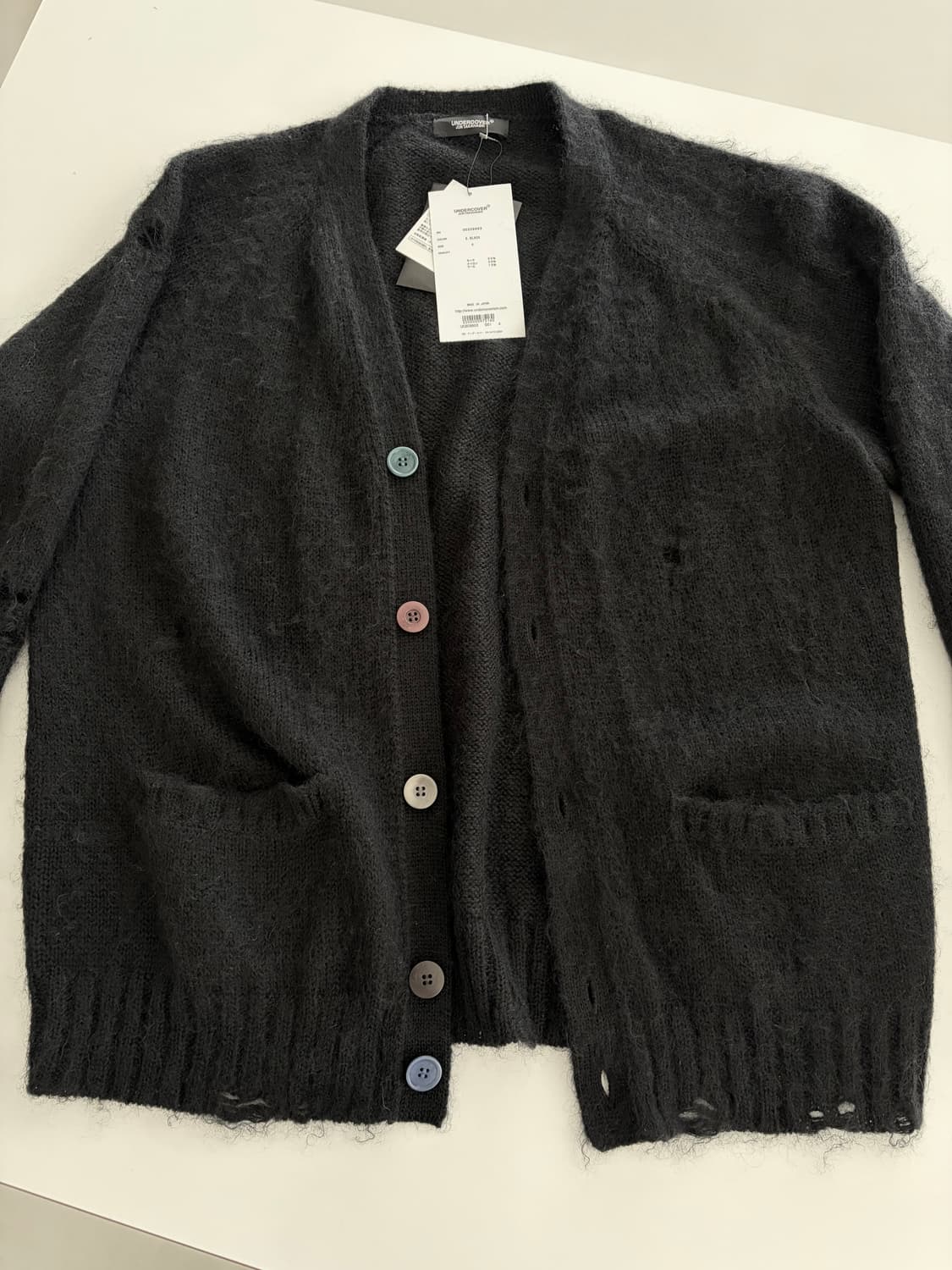 undercover 모헤드 데미지드 가디건 4사이즈 상품이미지4
