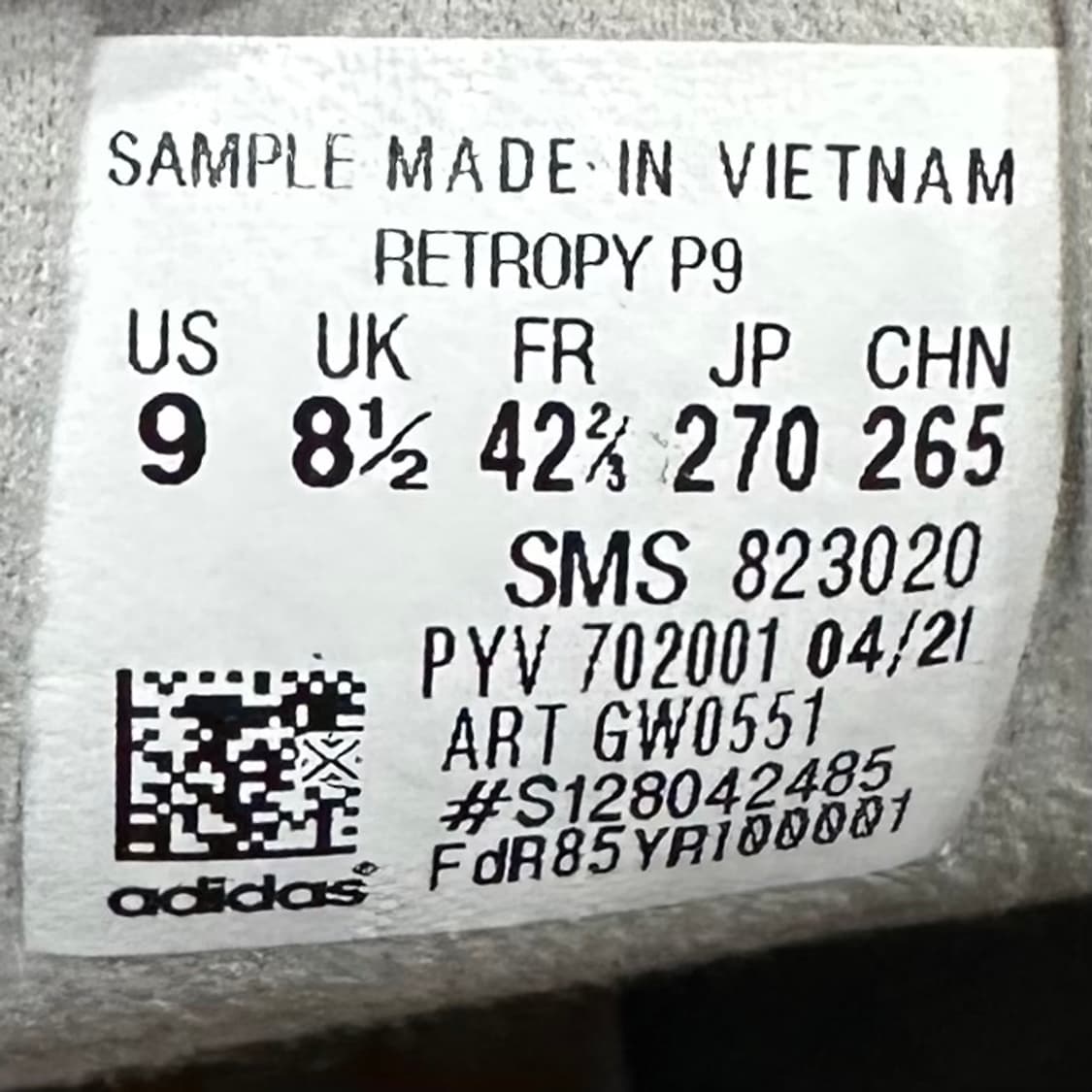 270) 아디다스 운동화 남성 남자 신발 래트로 P9 그레이 상품이미지9