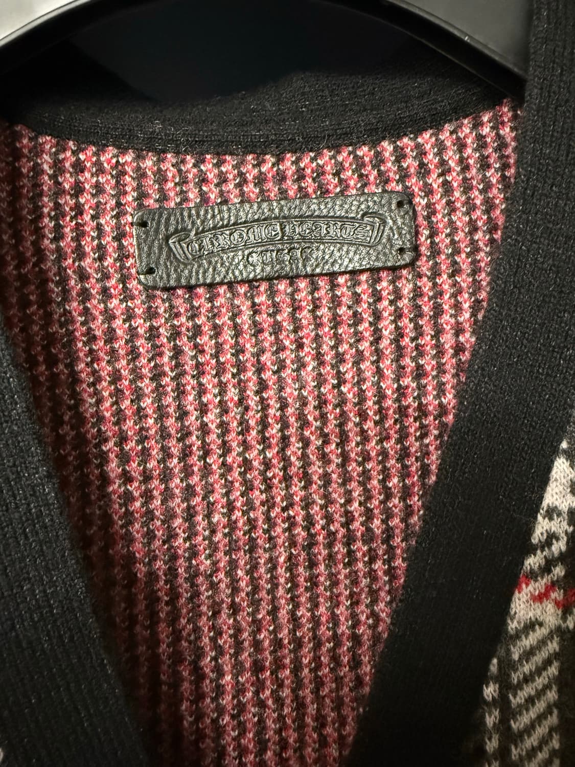 [XL] 크롬하츠 CH 플레이드 캐시미어 가디건  상품이미지4