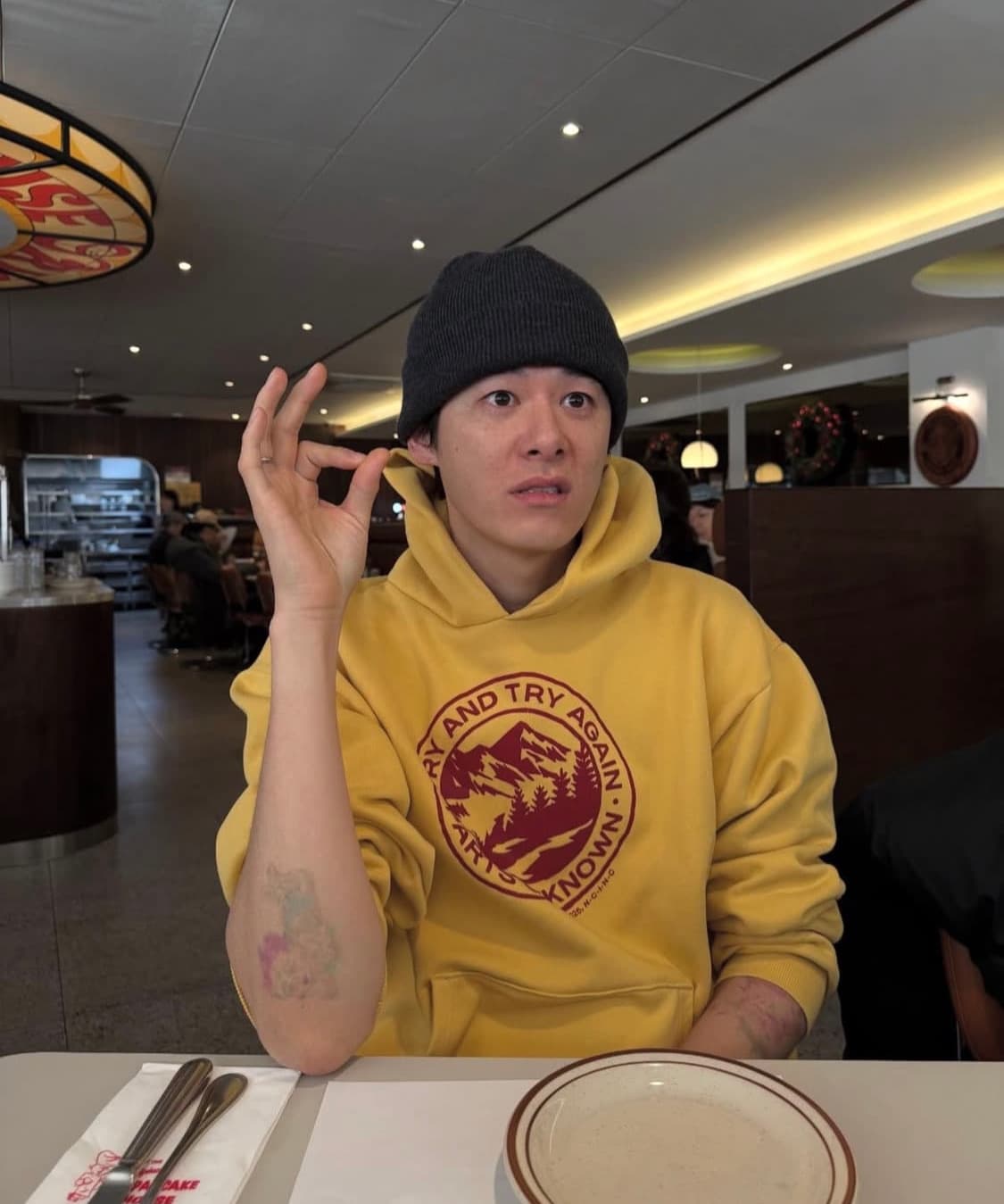 컬렉트피시스 후드 옐로우 L 팝니다 상품이미지1