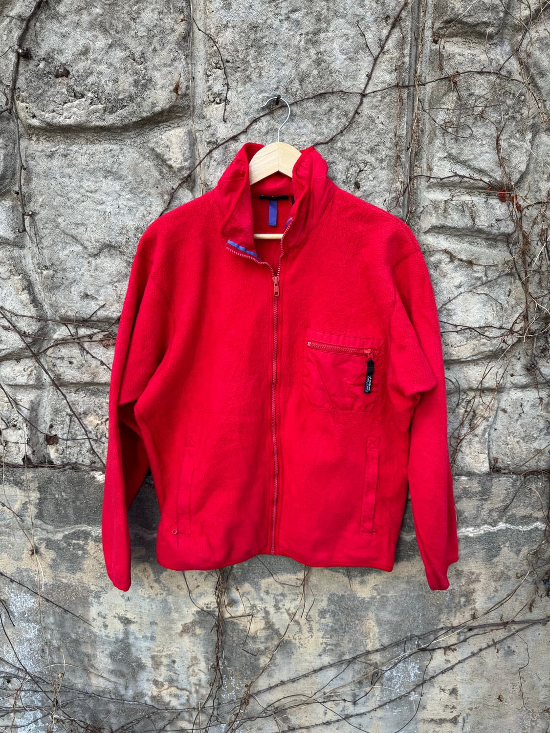 80s 파타고니아 usa 신칠라 집업 후리스 플리스 두꺼움 레드 상품이미지1
