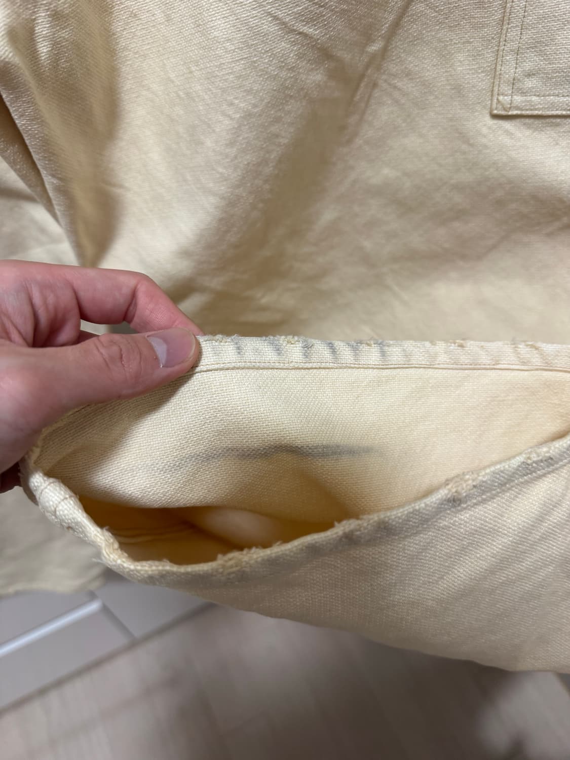 아프레쎄 Apresse 25aw 빈티지 실크 헴프 더블니 베이지 1 상품이미지6