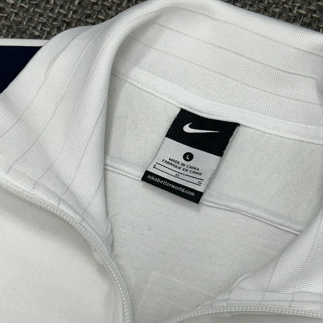 나이키 프랑스 축구 국대 빈티지 화이트 져지 L 상품이미지7
