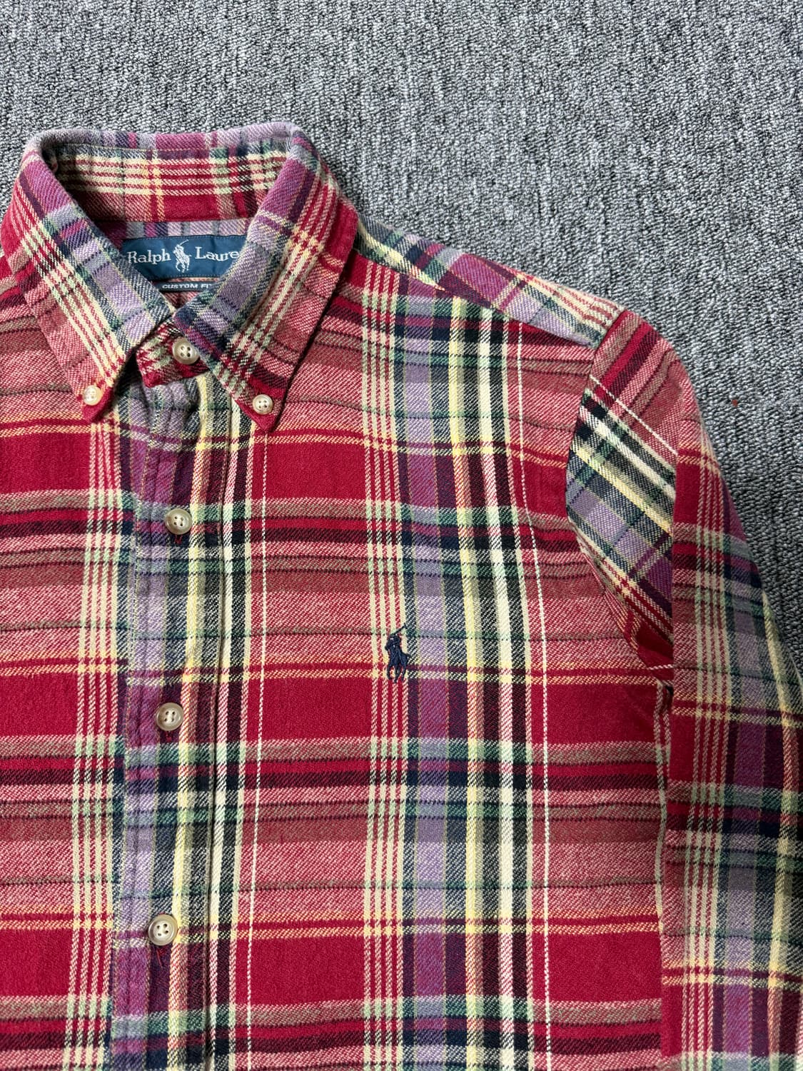 Polo ralph lauren cotton check shirt   상품이미지3