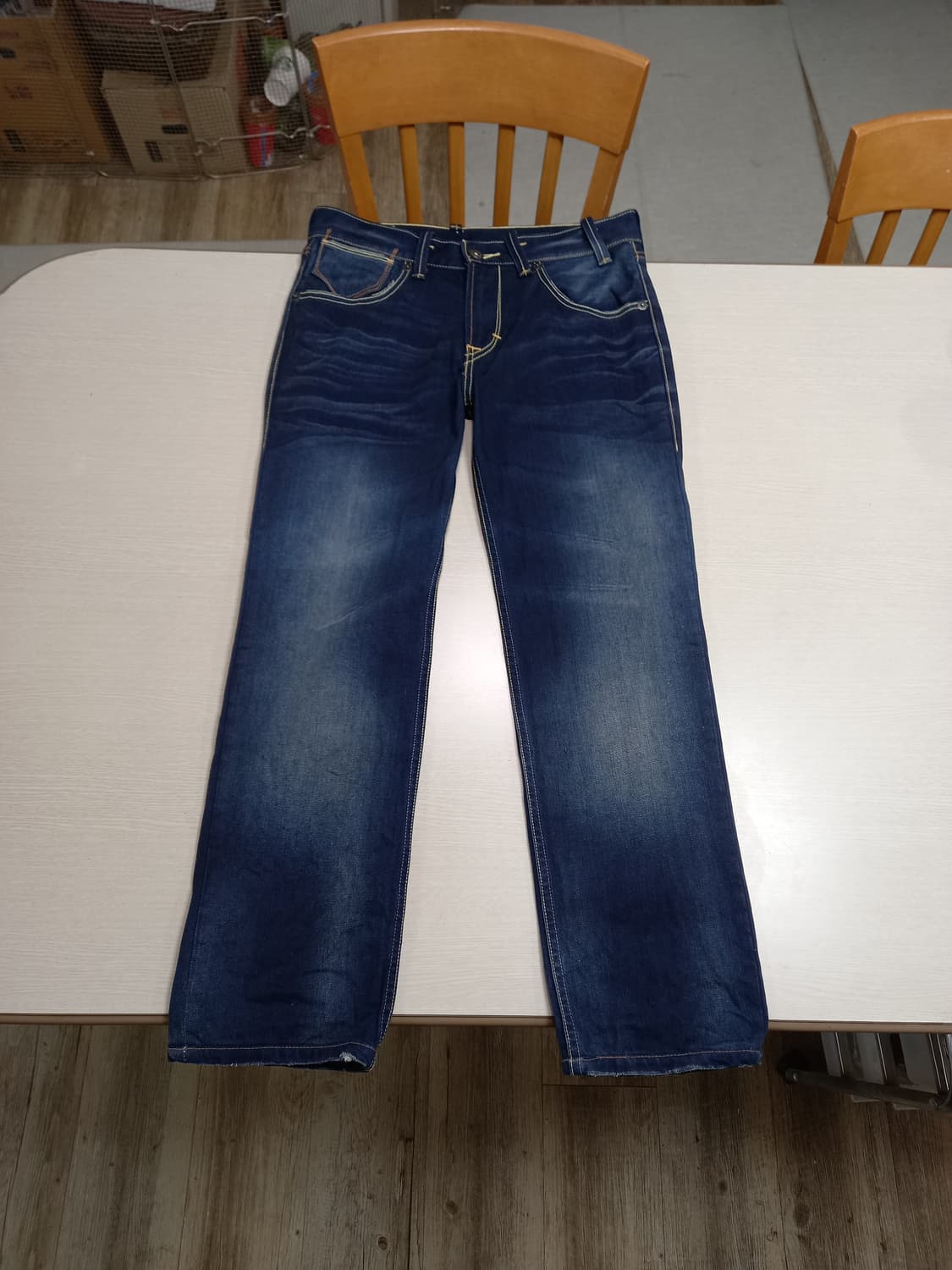 32 리바이스504 워싱 일자진 진청 32-382 상품이미지1