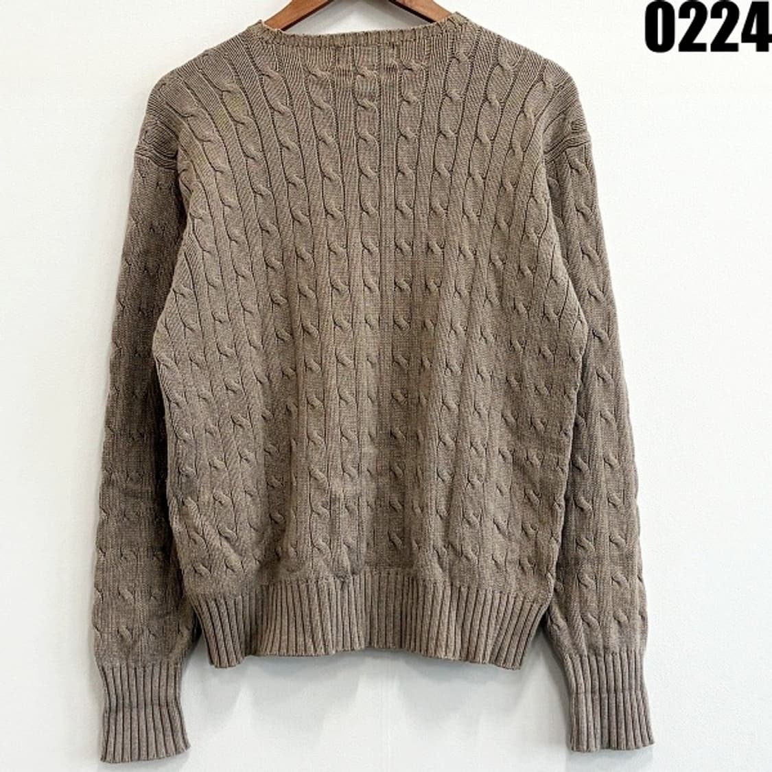 폴로 랄프로렌 꽈배기 케이블 니트 스웨터 90 0224  상품이미지6