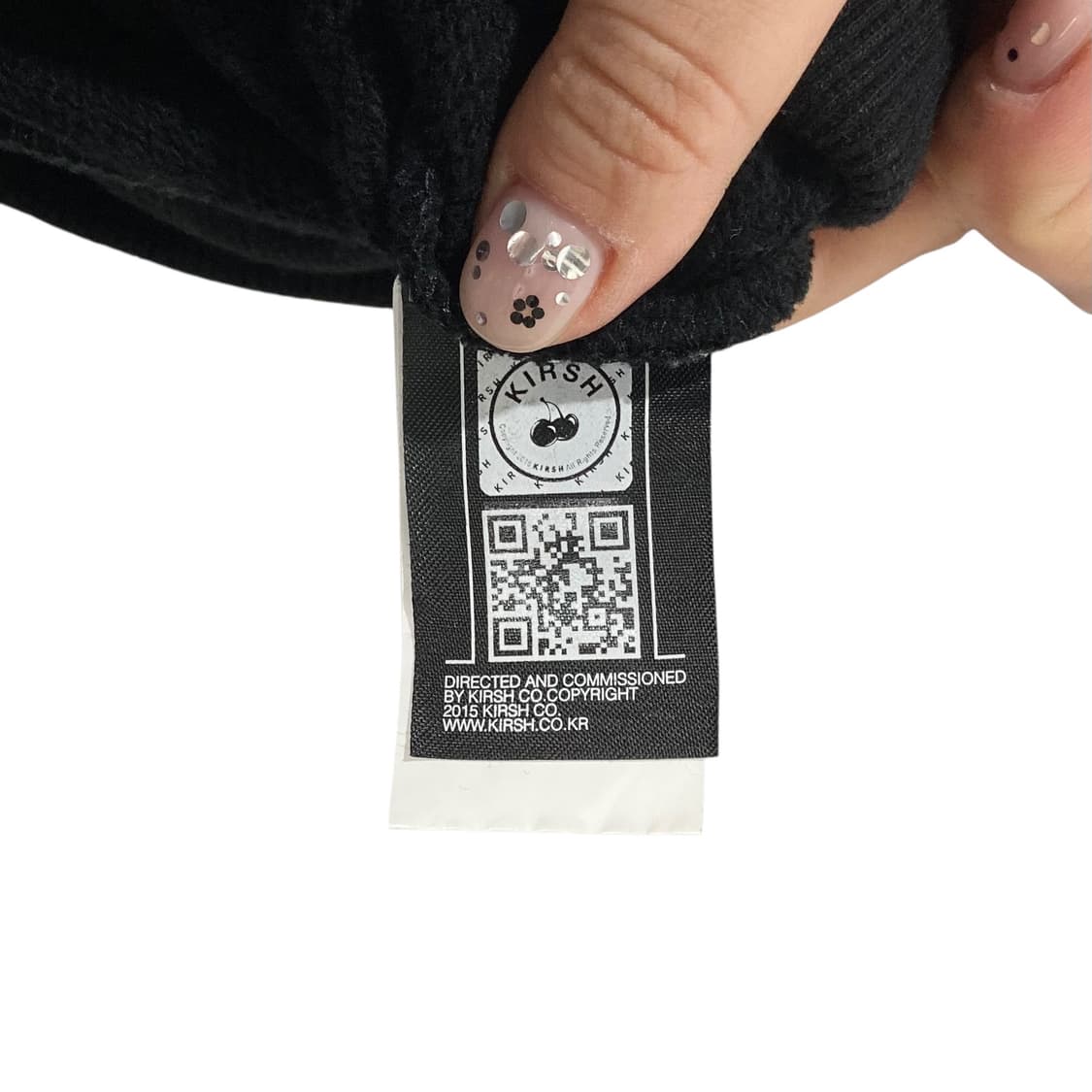 키르시 빅로고 블랙 후드 상품이미지4