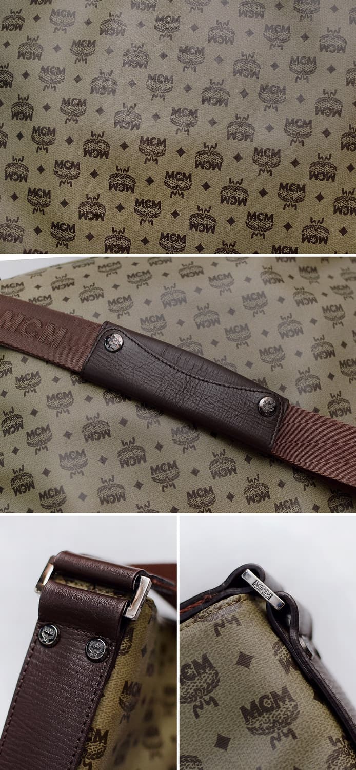 MCM 비세토스 모노그램 마블 캔버스 레더 숄더.메신저백 상품이미지9