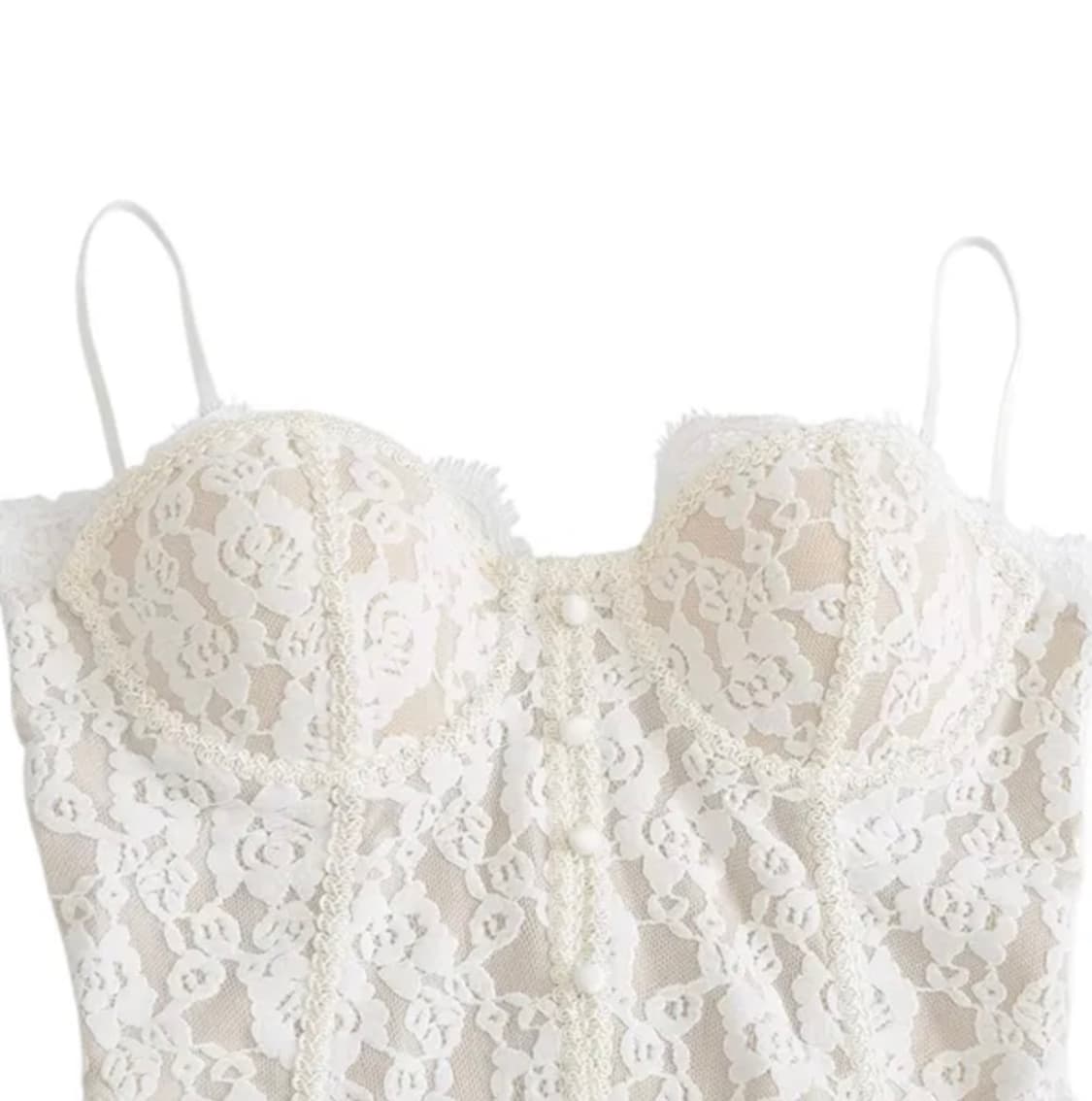 레이스 코르셋 슬리브리스 탑 상품이미지2