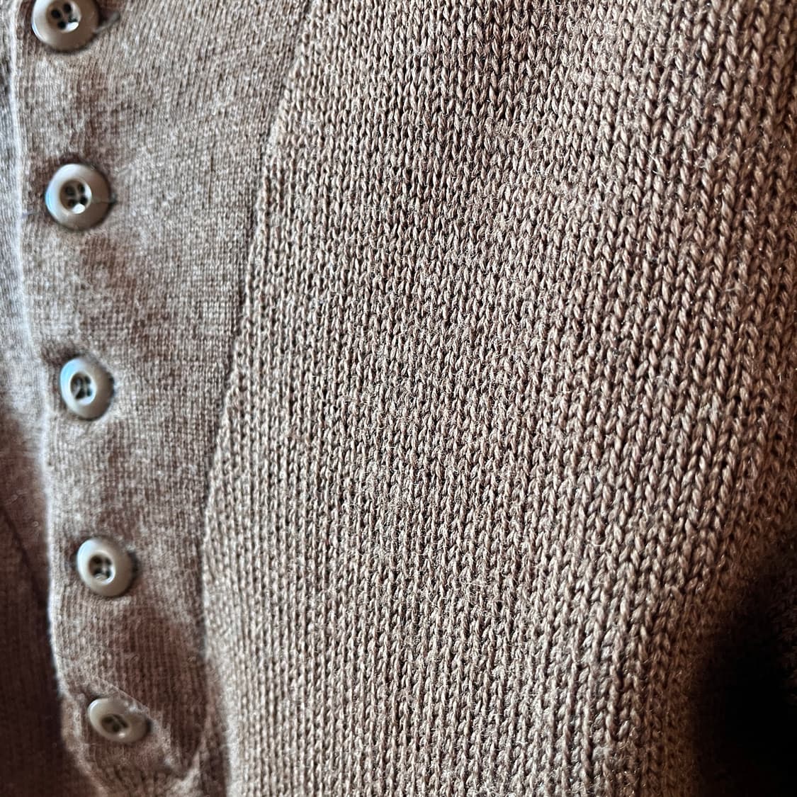 80s US ARMY 미군 보급 울 100 헨리넥 니트  상품이미지5