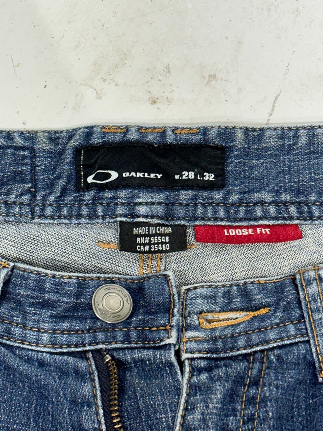 오클리 중청 루즈핏 와이드 데님 청바지  상품이미지7