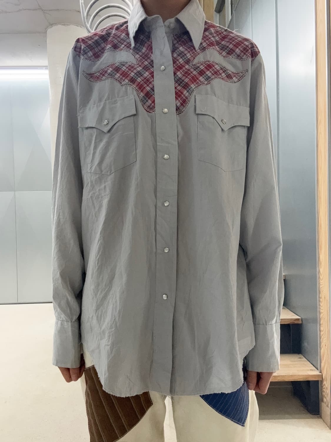 빈티지 웨스턴 무드 셔츠 상품이미지5