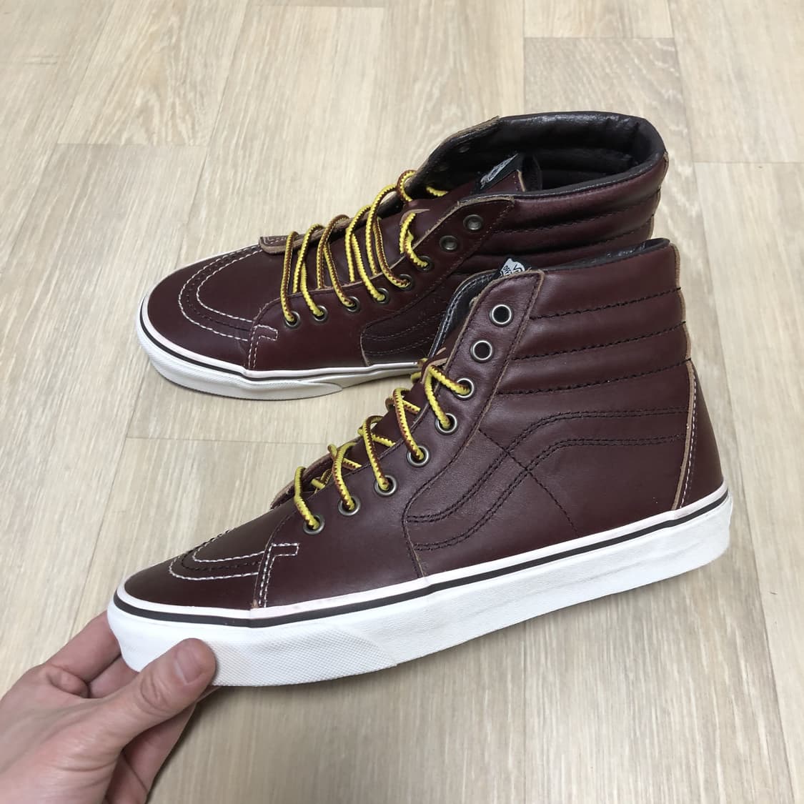 (265) 반스 VANS SK8-HI 그라운드 브레이커스 버건디 레더 상품이미지1