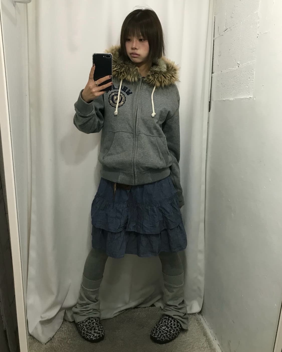 🐿️ 후아유 울프조 후드집업 코디 🐿️ 상품이미지2