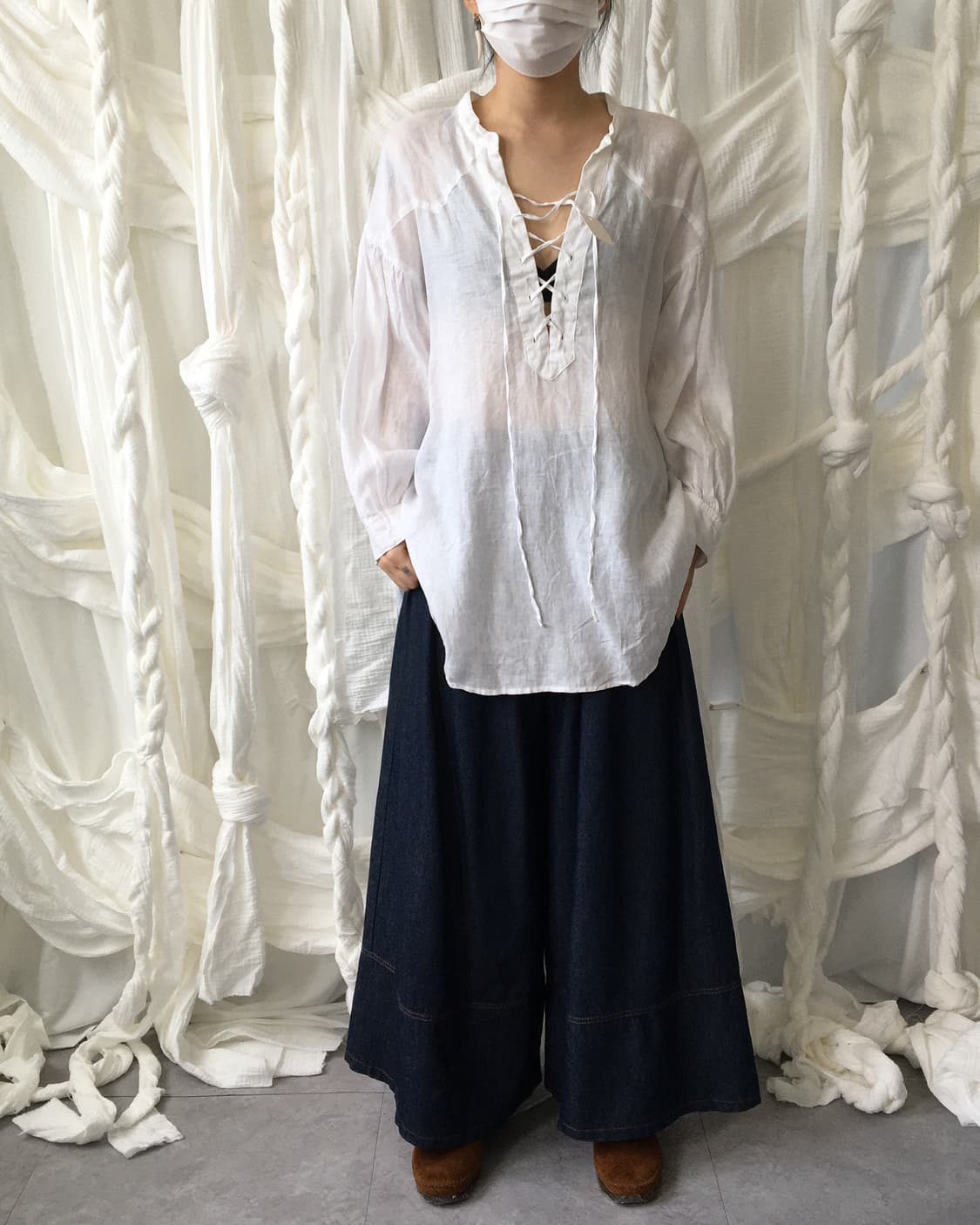 Lace up top 상품이미지6